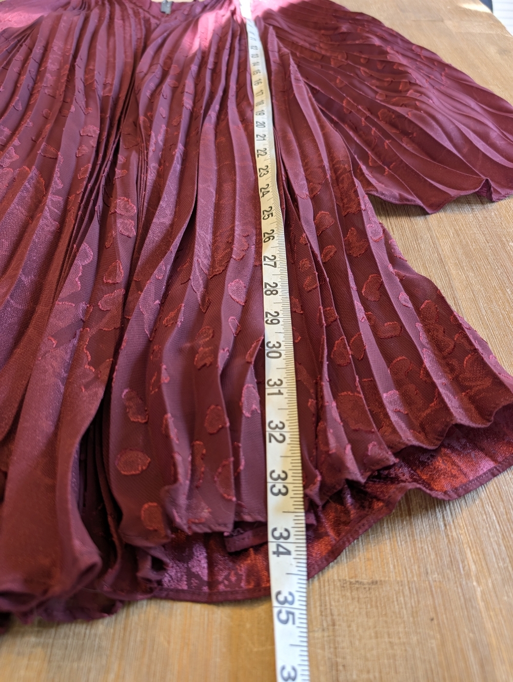 NWT Anthropologie Toulon Pleated Mini Dress in Plum - Size Small - Picture 9 of 16